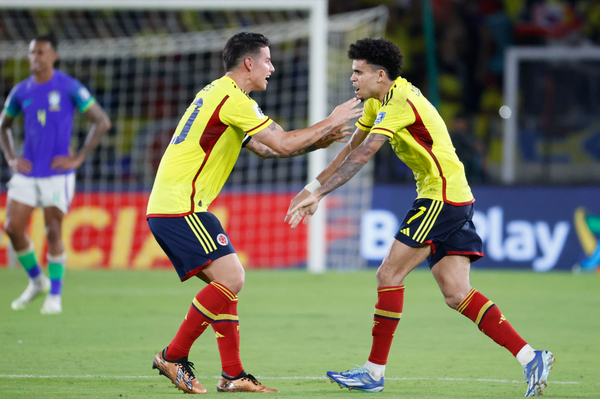 Con doblete de Díaz, Colombia superó 2-1 a Brasil y hace historia en las Eliminatorias al Mundial 2026
