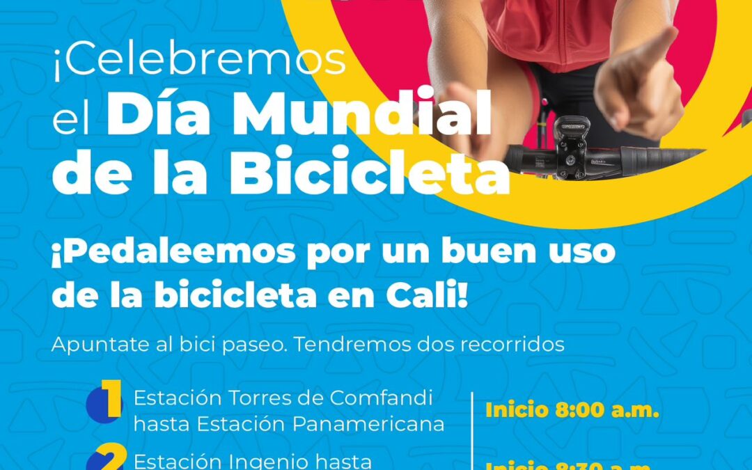 Ciclovida caleña celebra el Día Mundial de la Bicicleta el domingo 2 de junio