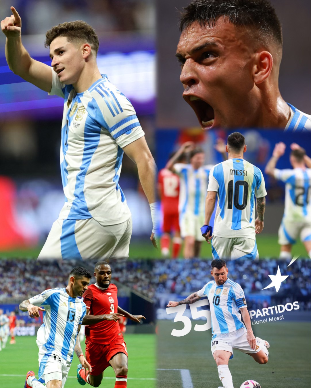 En duelo inaugural, Argentina inició la defensa del título de campeón de Copa América con victoria 2-0 frente a Canadá.