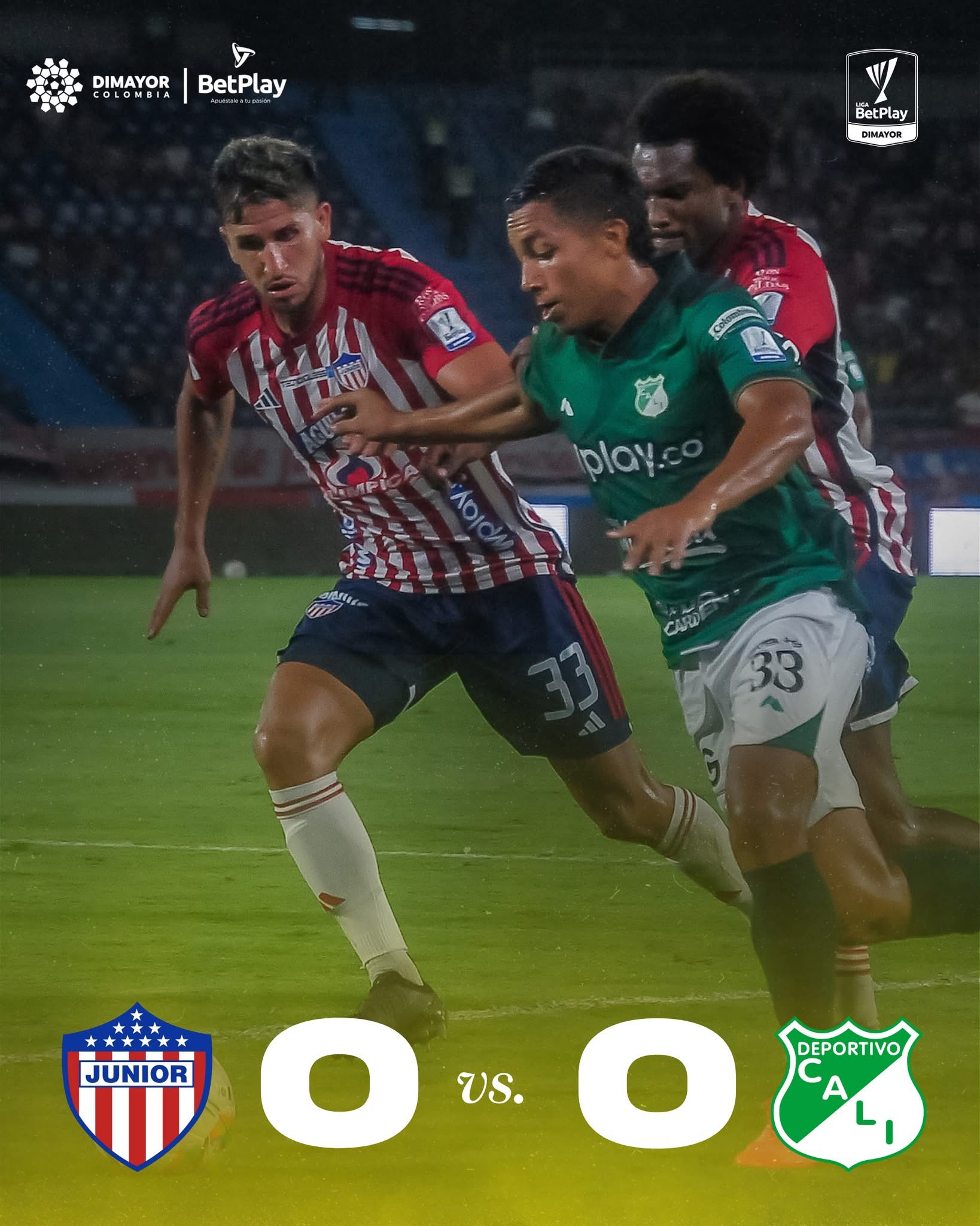 Empate sin goles, pero con emociones: Junior y Cali brillaron en el debut
