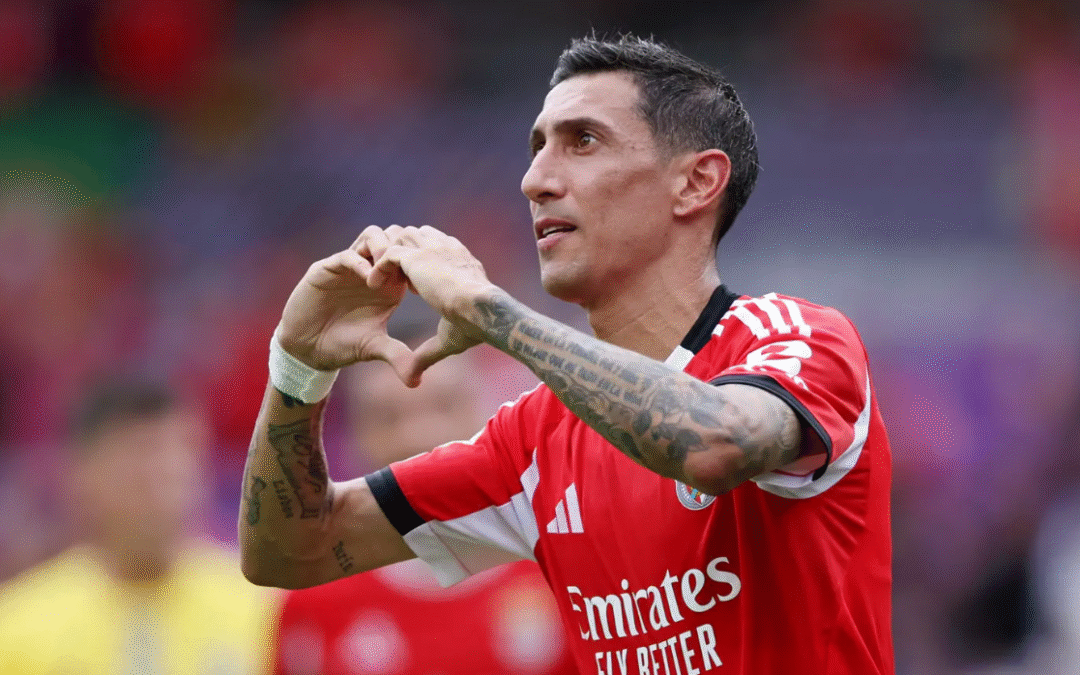 Di María, fuera del torneo pero en la cima de los goleadores