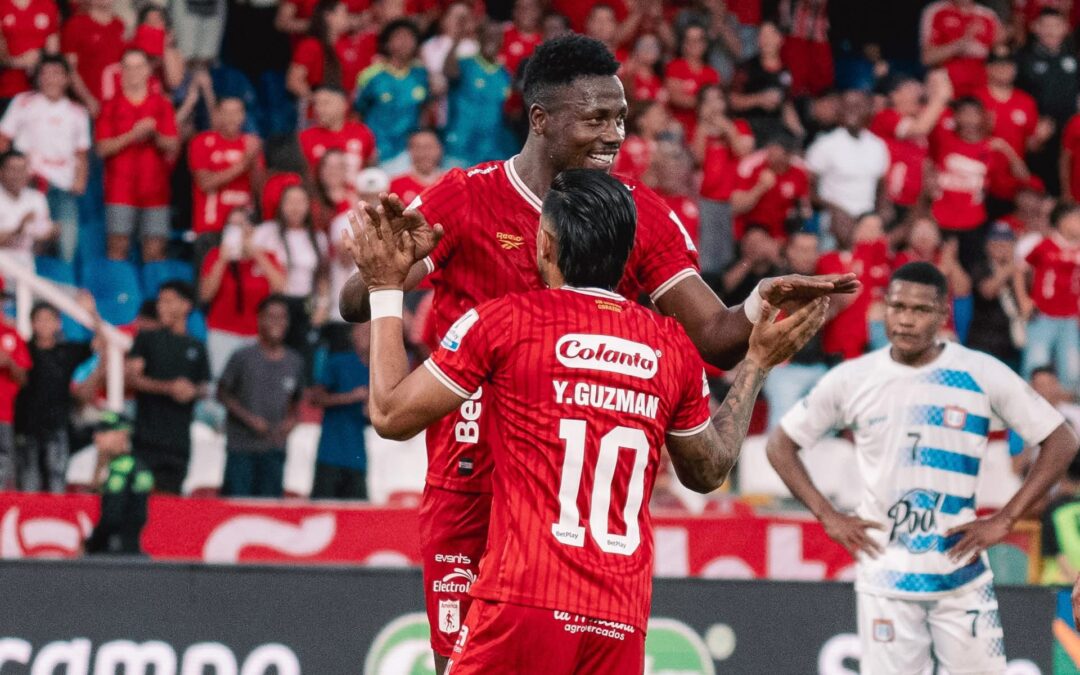 ¡Goleada histórica! América vapuleó 7-0 a Chicó por Liga con Guzmán como figura