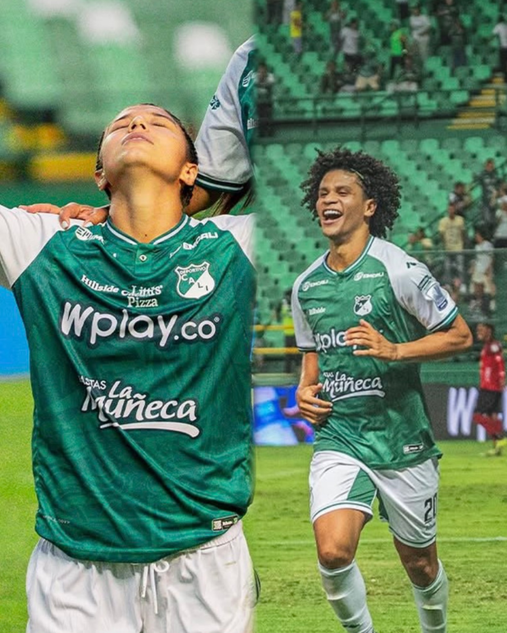 ¡Fiesta verdiblanca: Cali goleó y llegó a los ocho y el Femenino volvió a una final!